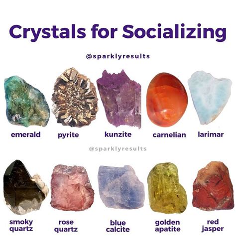 crystals for socializing
